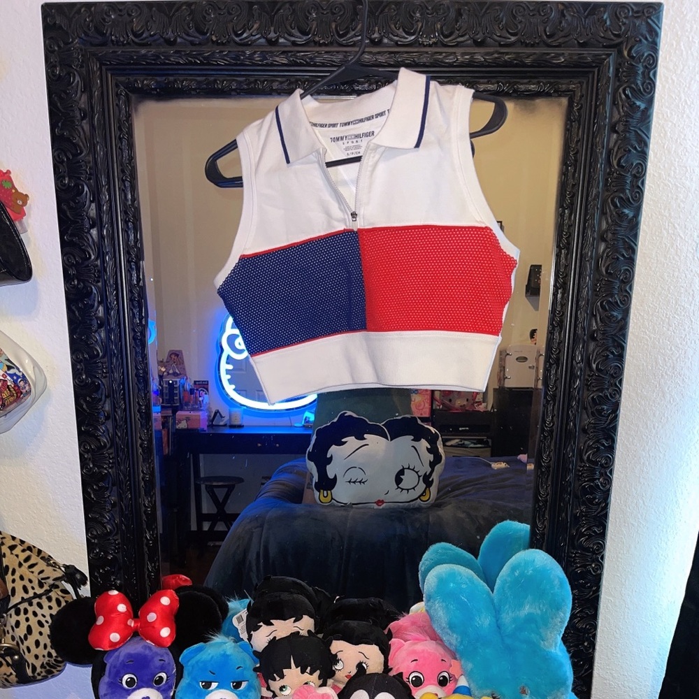 S | Tommy Sport Crop Top